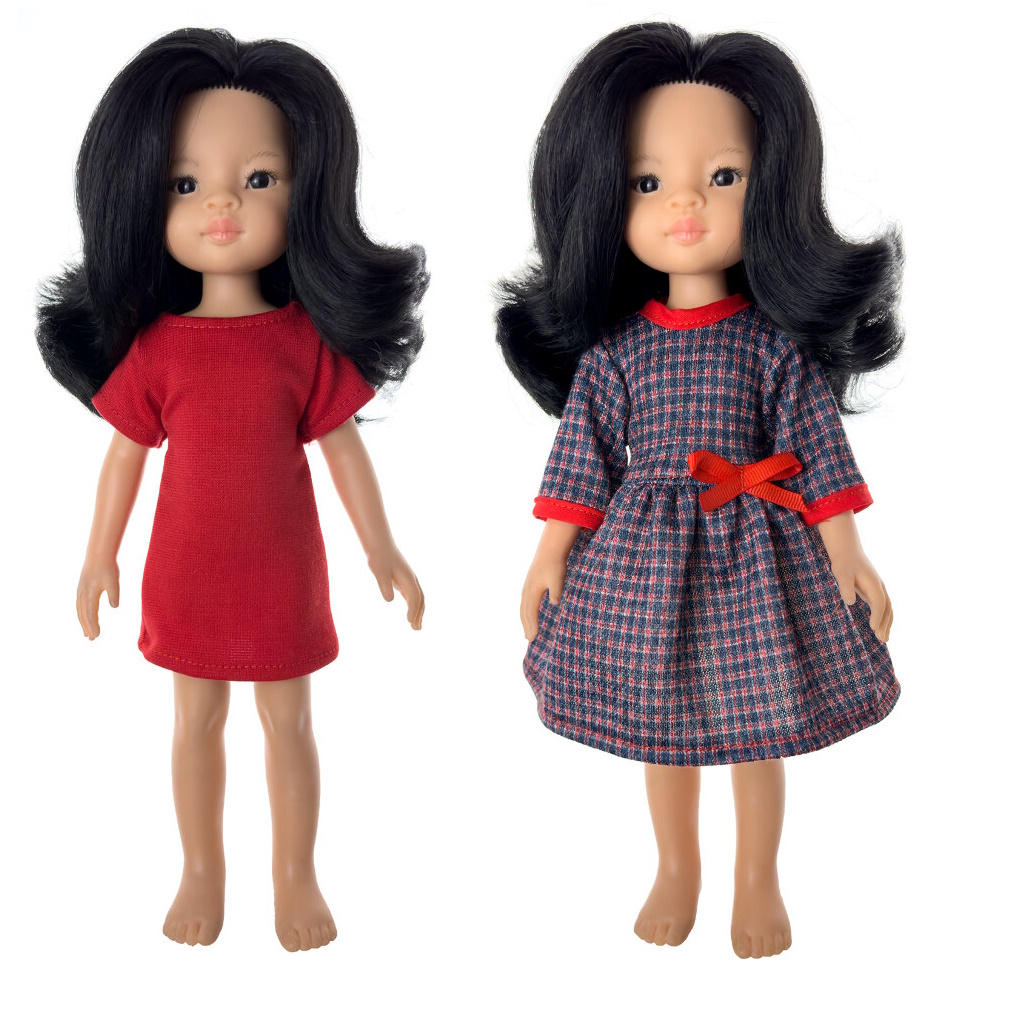Набор из 2 платьев для кукол Fanrong Paola Reina 32 см 962 ботинки paola reina черные без люверсов для кукол 60 см 66002