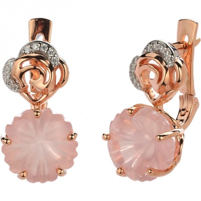 

Серьги из серебра с фианитом Эстет 01С3514168РА-5, 01С3514168РА-5