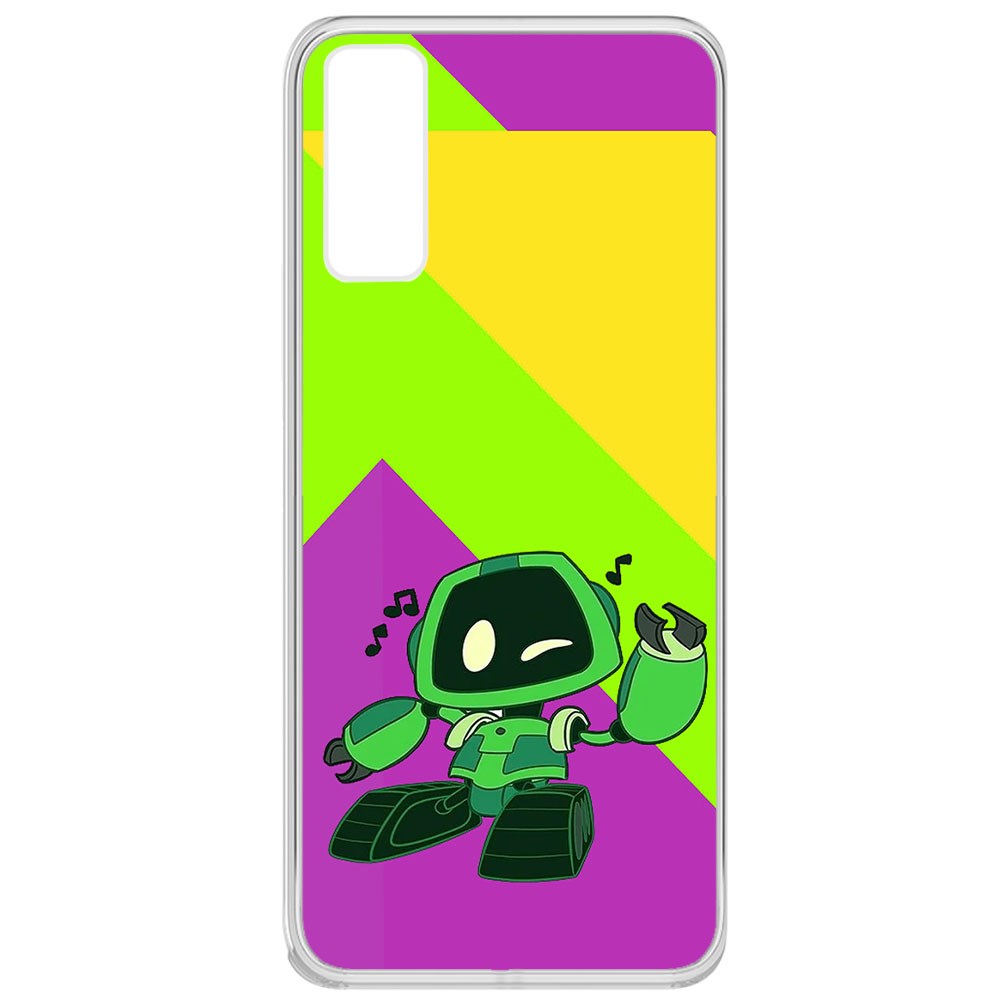 фото Чехол-накладка krutoff clear case хаги ваги - буги-бот для vivo y20