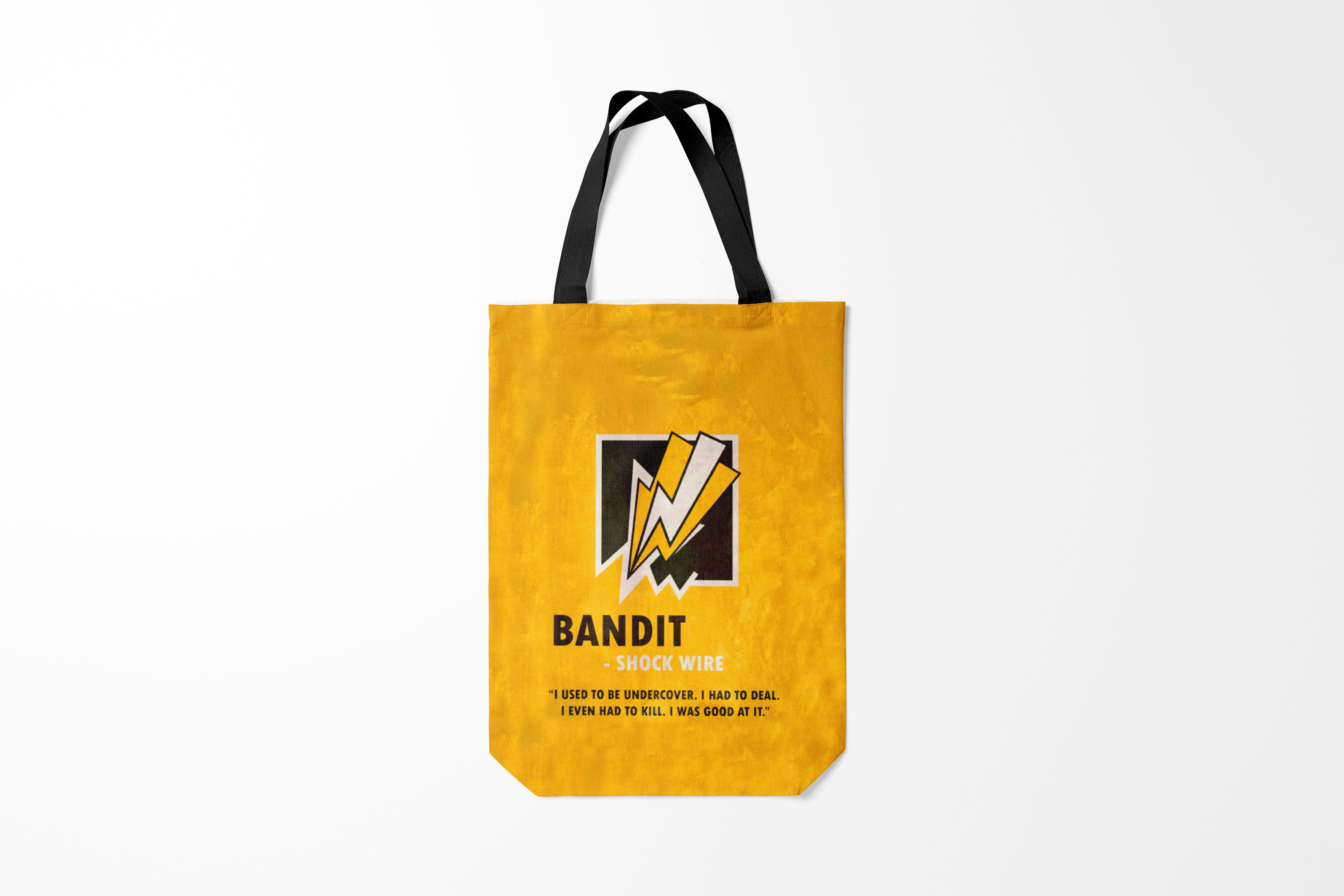 

Сумка шoппер унисекс Burnettie Rainbow Six Siege Bandit R6s, желтый, Rainbow Six Siege Bandit R6s