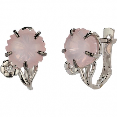 

Серьги из серебра с фианитом Эстет 01С3514165ЧР-1, 01С3514165ЧР-1
