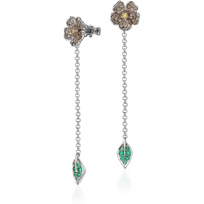 

Серьги из белого золота с бриллиантом Эстет 01С6213477-10, 01С6213477-10