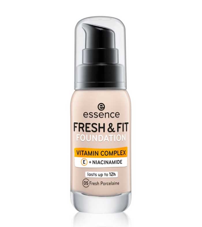 фото Тональная основа essence foundation fresh & fit vitamin complex 05 fresh porcelaine