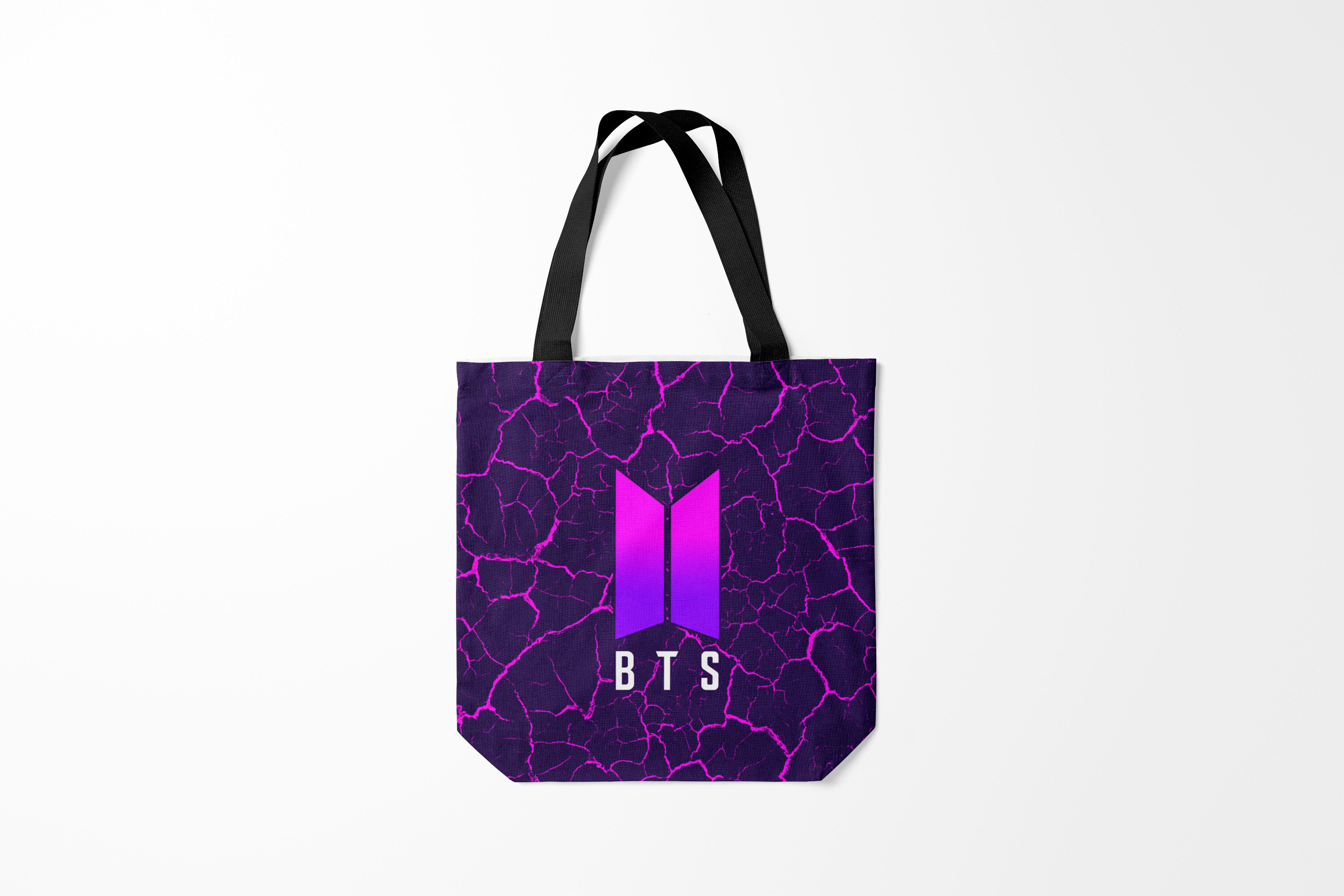 

Сумка шoппер унисекс Burnettie BTS БТС, черный, BTS БТС