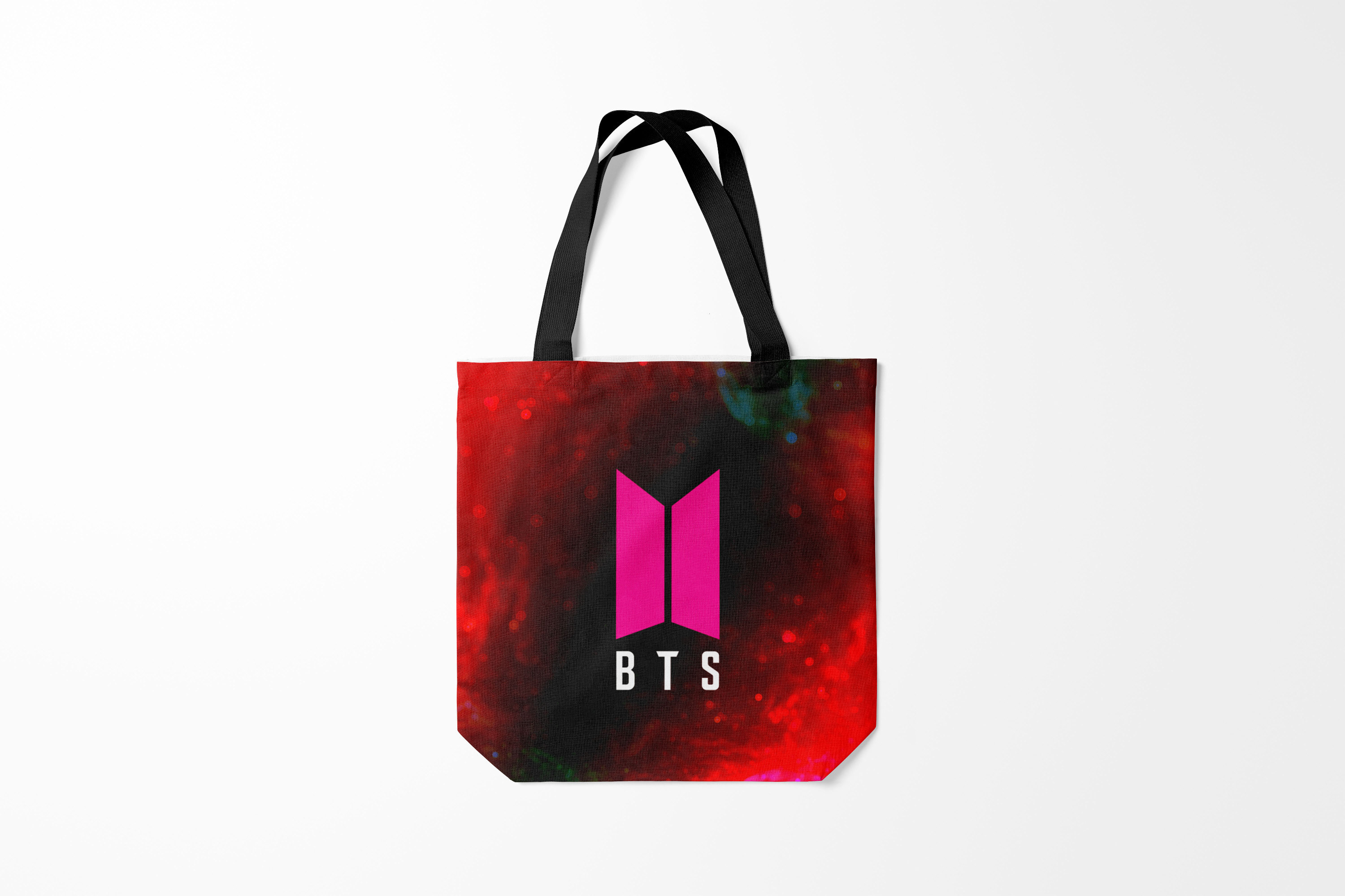 

Сумка шoппер унисекс Burnettie BTS БТС, красный, BTS БТС
