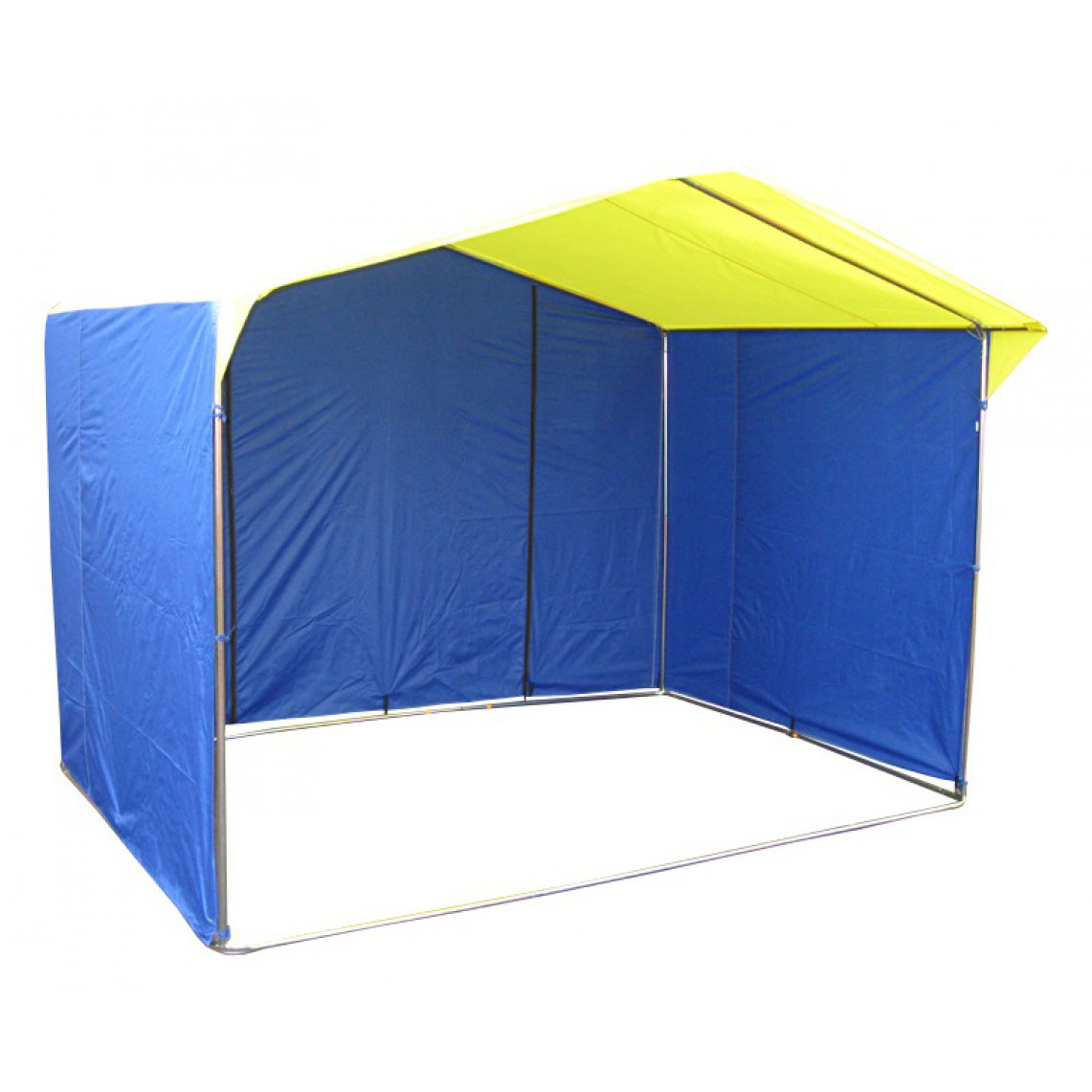 фото Палатка митек домик 2.5х1.9 желто-синий