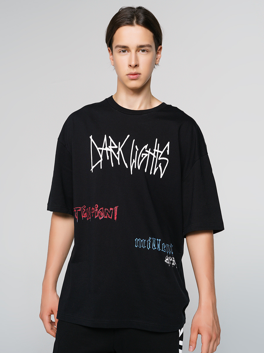 

Футболка мужская 83655 ТВОЕ черная 2XL, 83655
