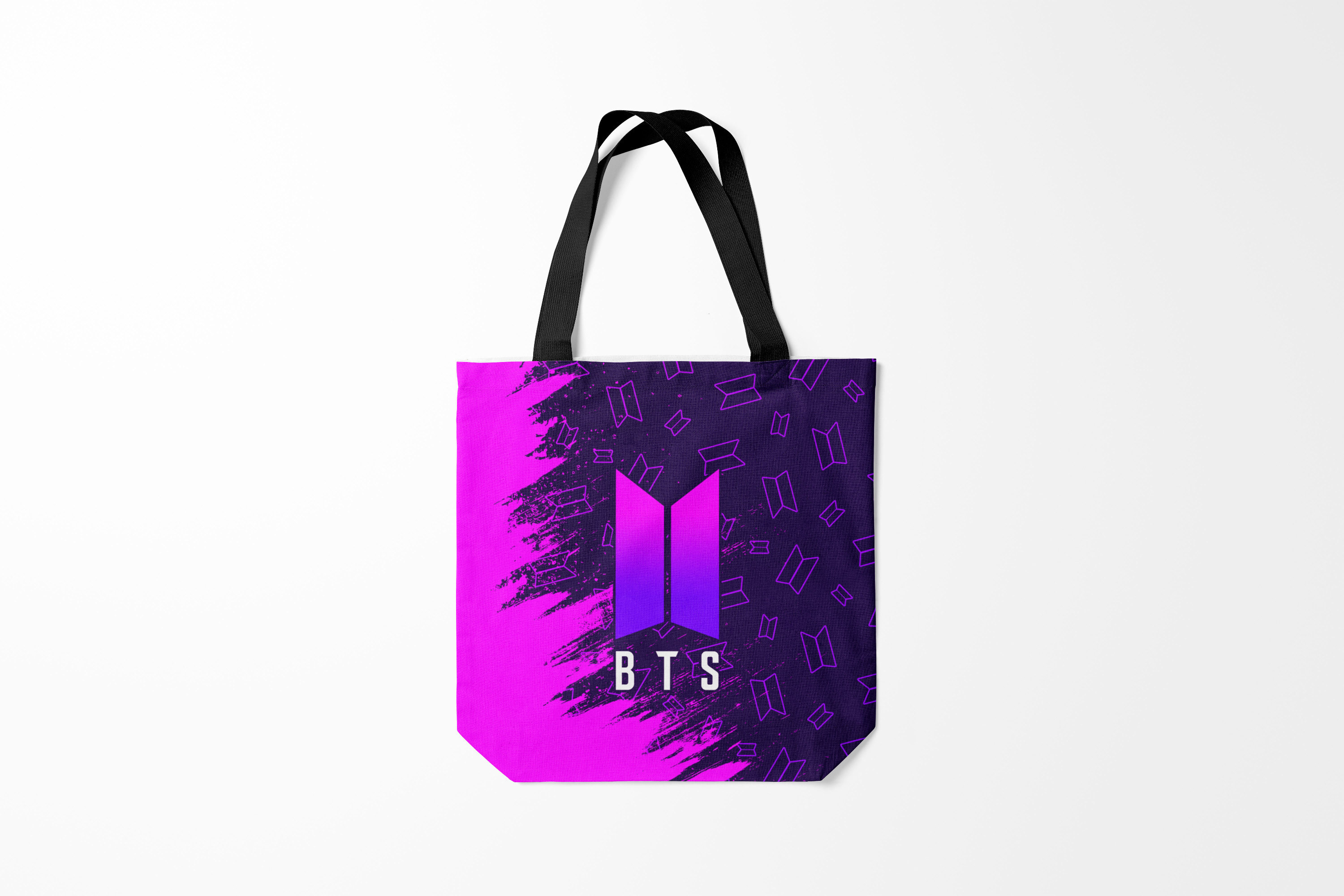 

Сумка шoппер унисекс Burnettie BTS БТС, черный, BTS БТС