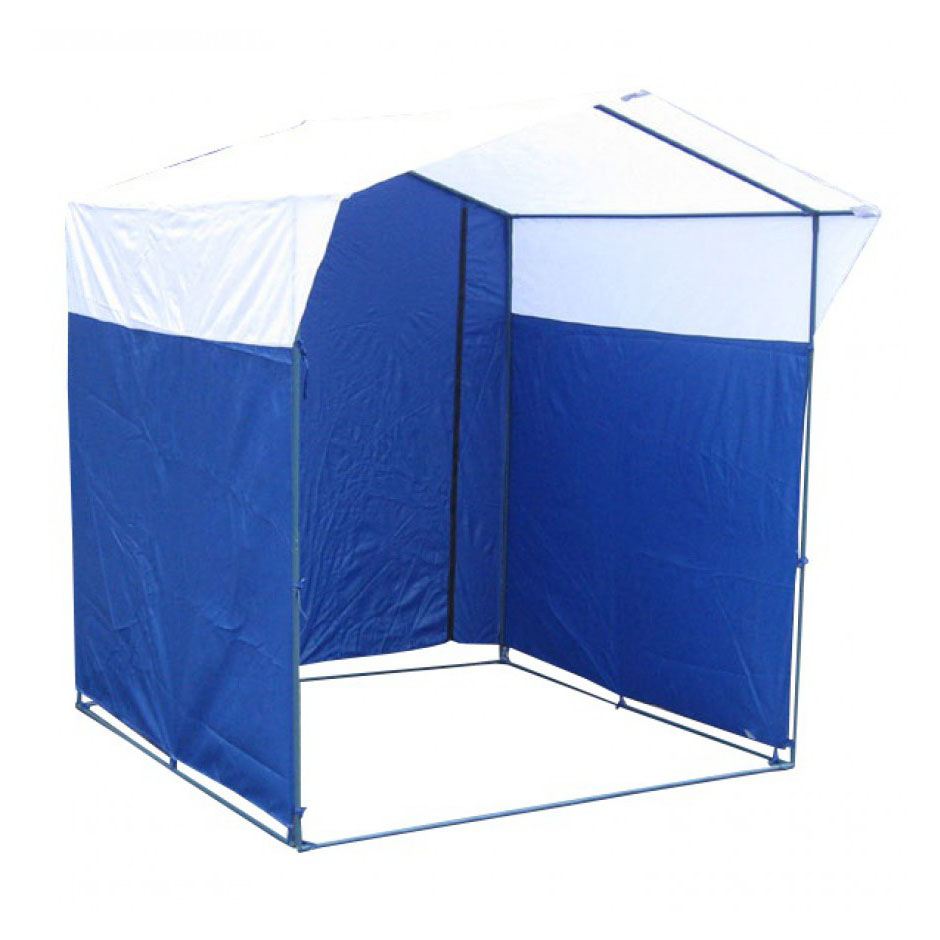 фото Палатка митек домик 1.5х1.5 бело-синий