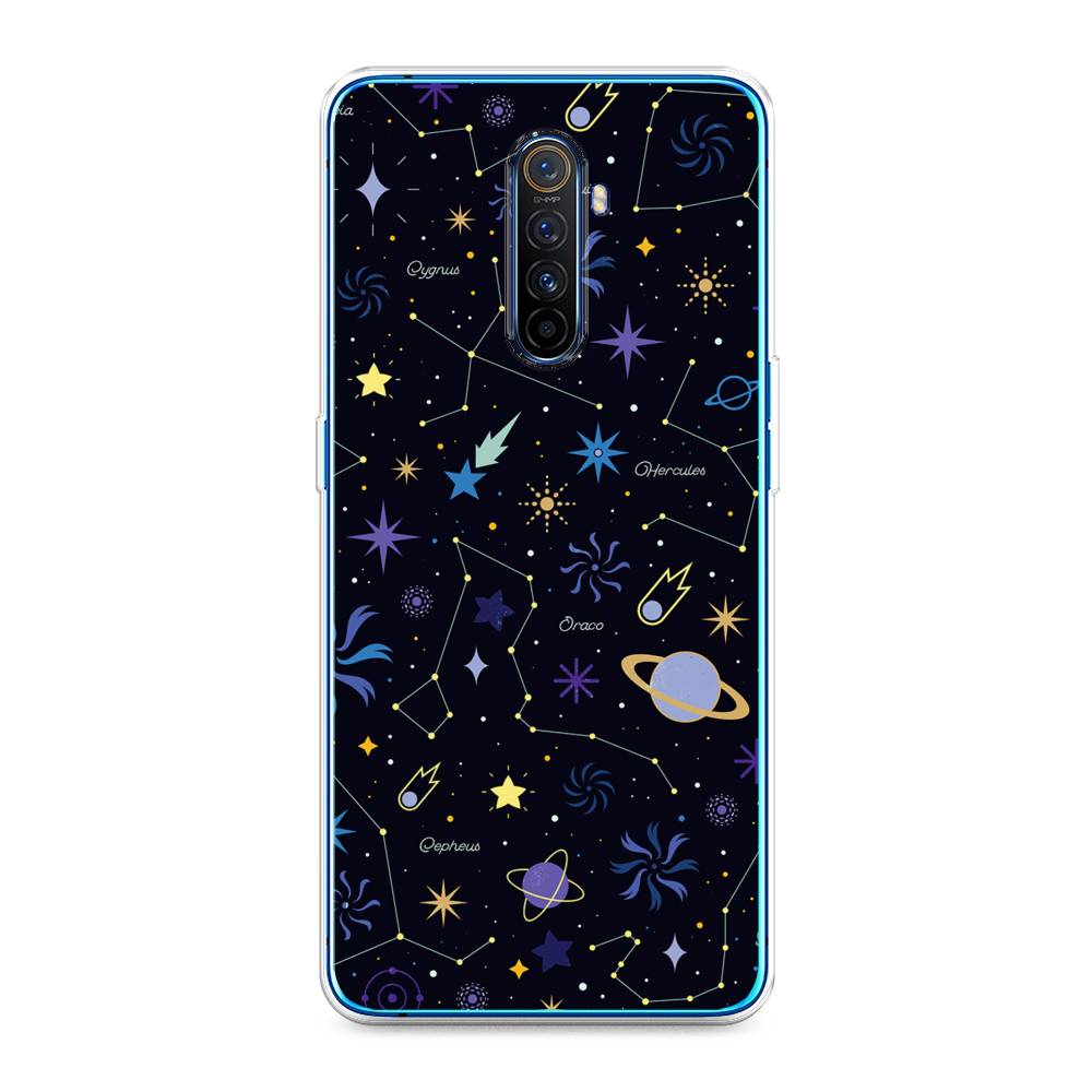 

Чехол на Realme X2 Pro "Цветной космос", Желтый, 251750-2