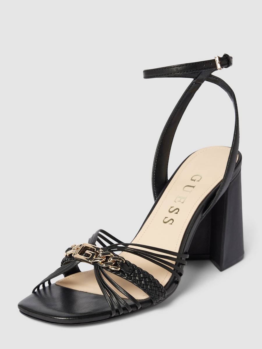 

Босоножки женские Guess FLJKENLEA03 черные 37 EU, Черный, FLJKENLEA03