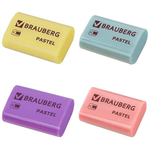 

Ластик BRAUBERG "Pastel", арт. 229582 - (36 шт.), Разноцветный