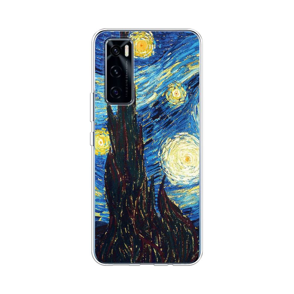 

Чехол Awog на Vivo V20 SE "Ван Гог Звездная ночь", Разноцветный, 263550-9
