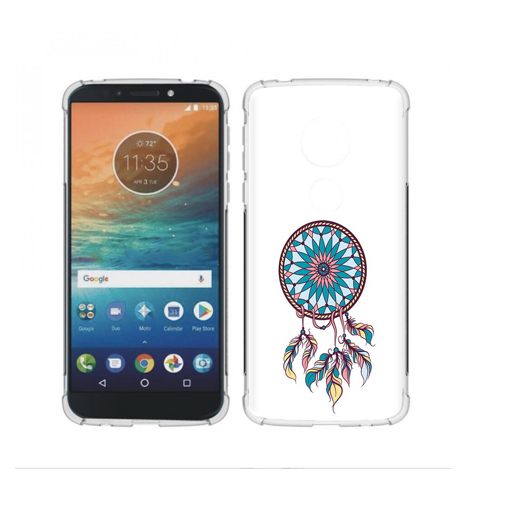 

Чехол MyPads Tocco для Motorola Moto G4 Play ловец снов синий (PT115793.374.443), Прозрачный, Tocco