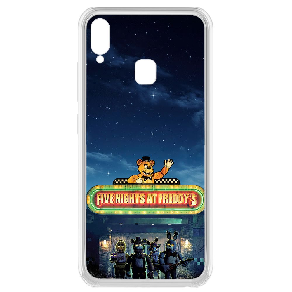 

Чехол-накладка Krutoff Clear Case ФНАФ - Банда вместе для Vivo Y91, Прозрачный