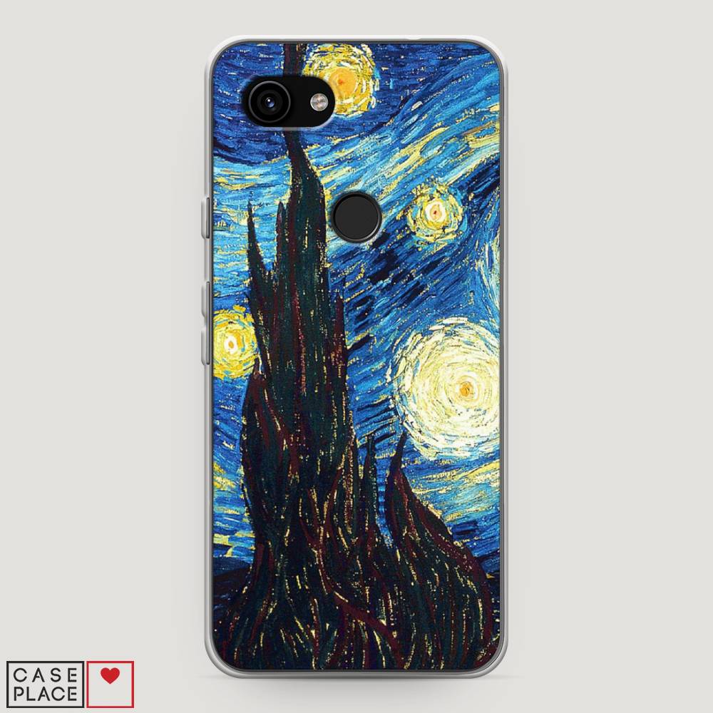 

Чехол Awog на Google Pixel 3a "Ван Гог Звездная ночь", Разноцветный, 270150-9