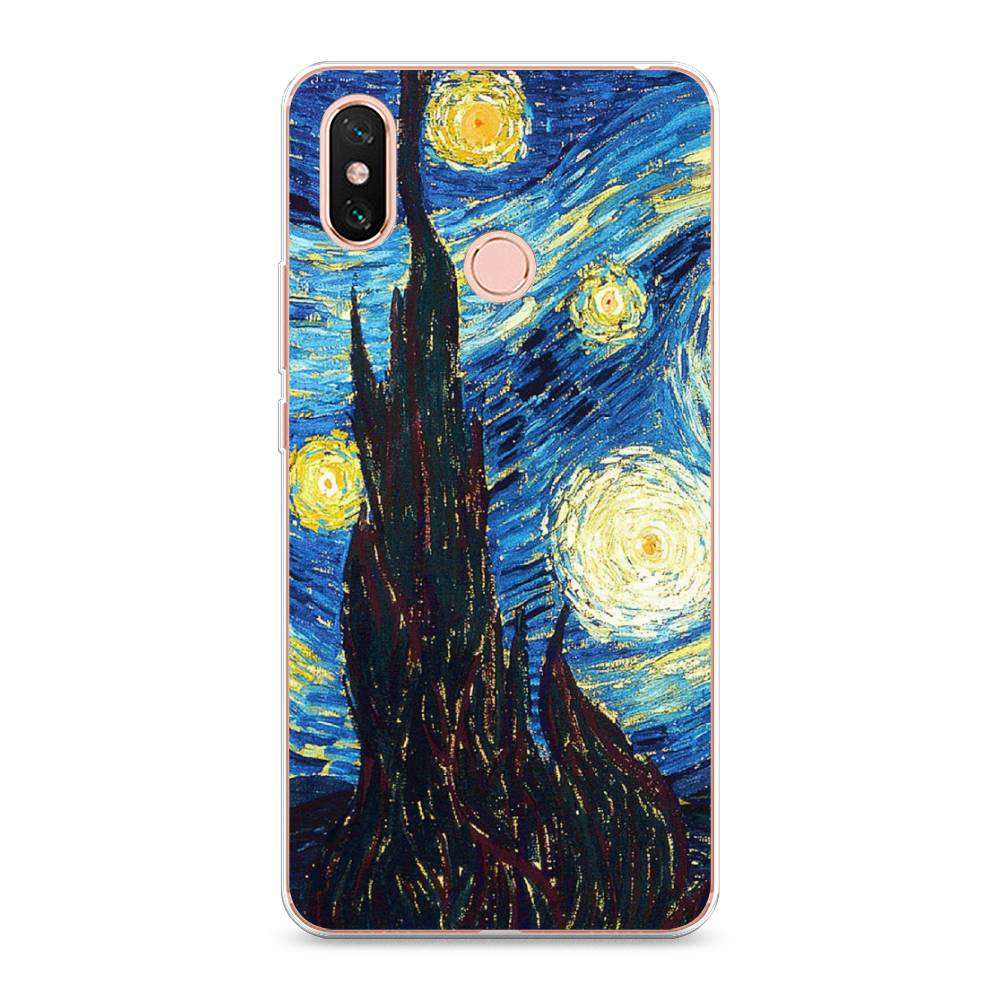 

Чехол Awog на Xiaomi Mi Max 3 "Ван Гог Звездная ночь", Разноцветный, 34350-9