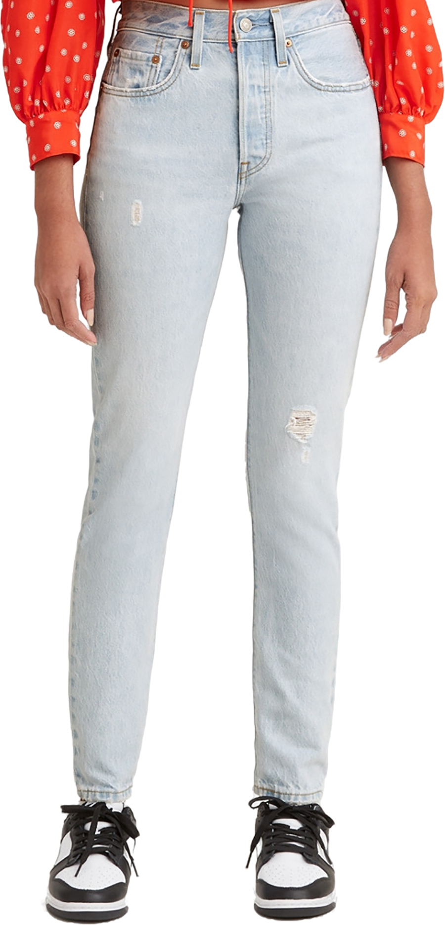 Джинсы женские Levi's Women 501 Skinny Jeans голубые 24/30