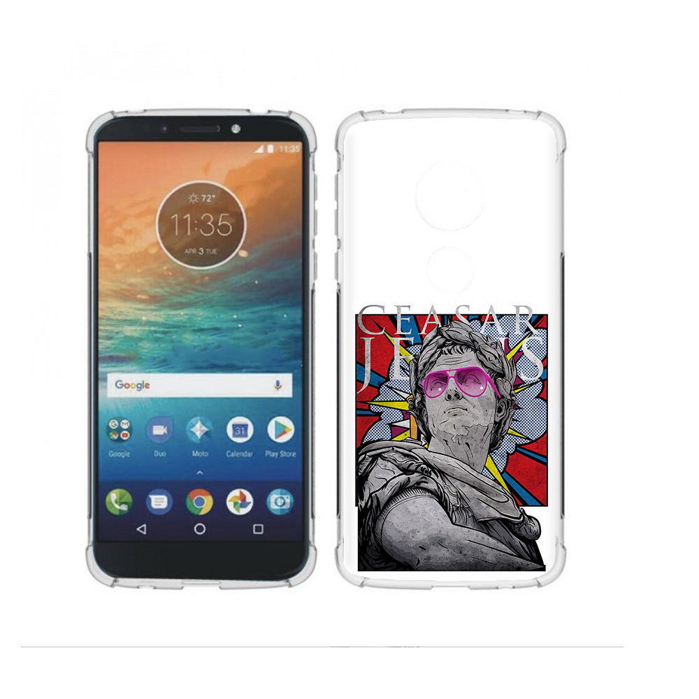 

Чехол MyPads Tocco для Motorola Moto G4 Play крутая статуя свободы (PT115793.374.423), Прозрачный, Tocco