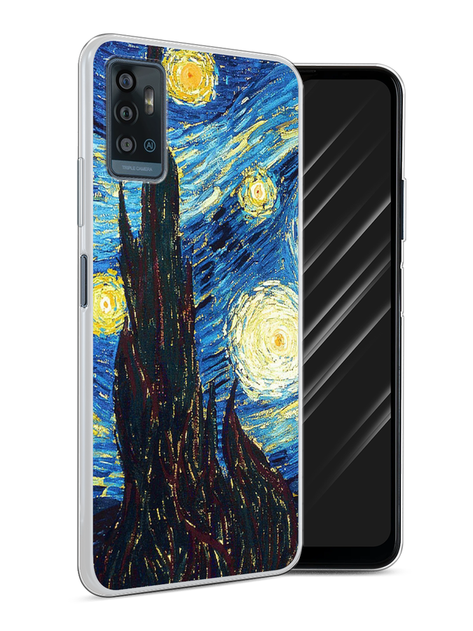 

Чехол Awog на ZTE Blade A71 / ЗТЕ Блэйд A71 "Ван Гог Звездная ночь", Разноцветный, 134450-9