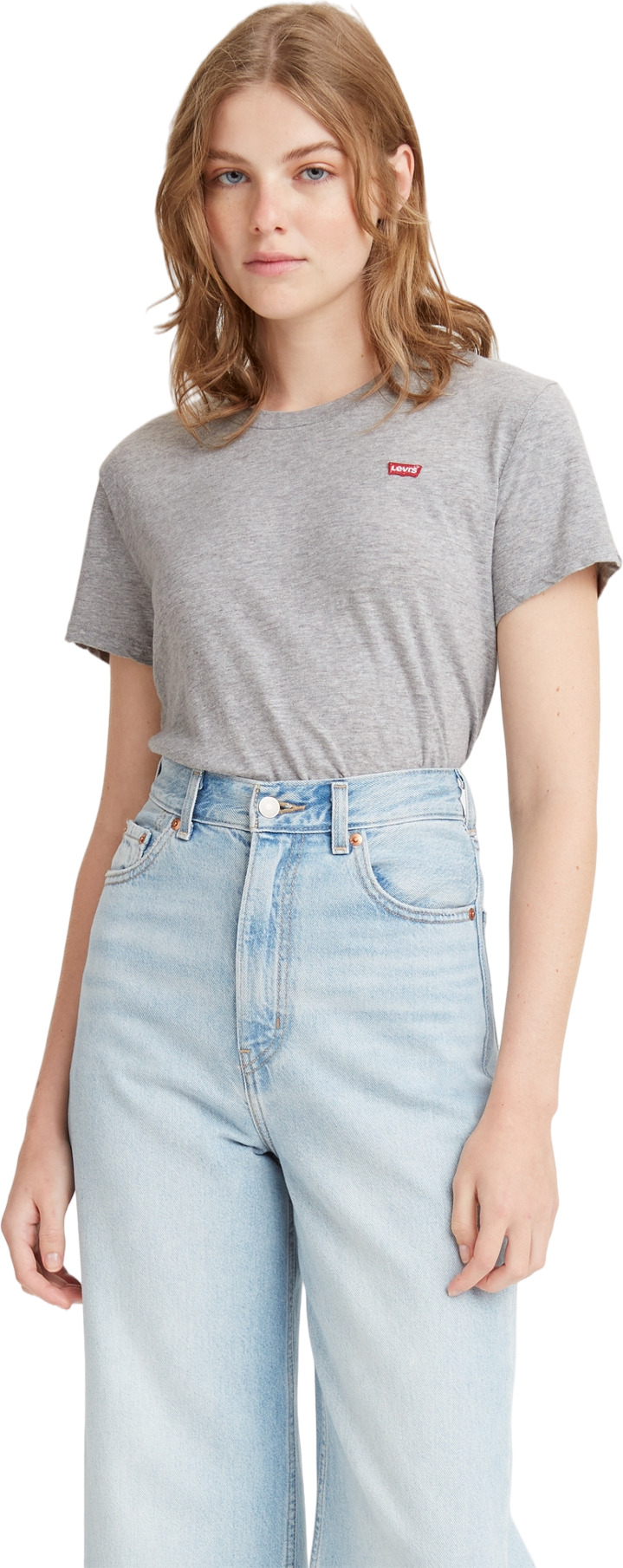 

Футболка женская Levi's Women The Perfect Tee серая XS, Серый, Women The Perfect Tee