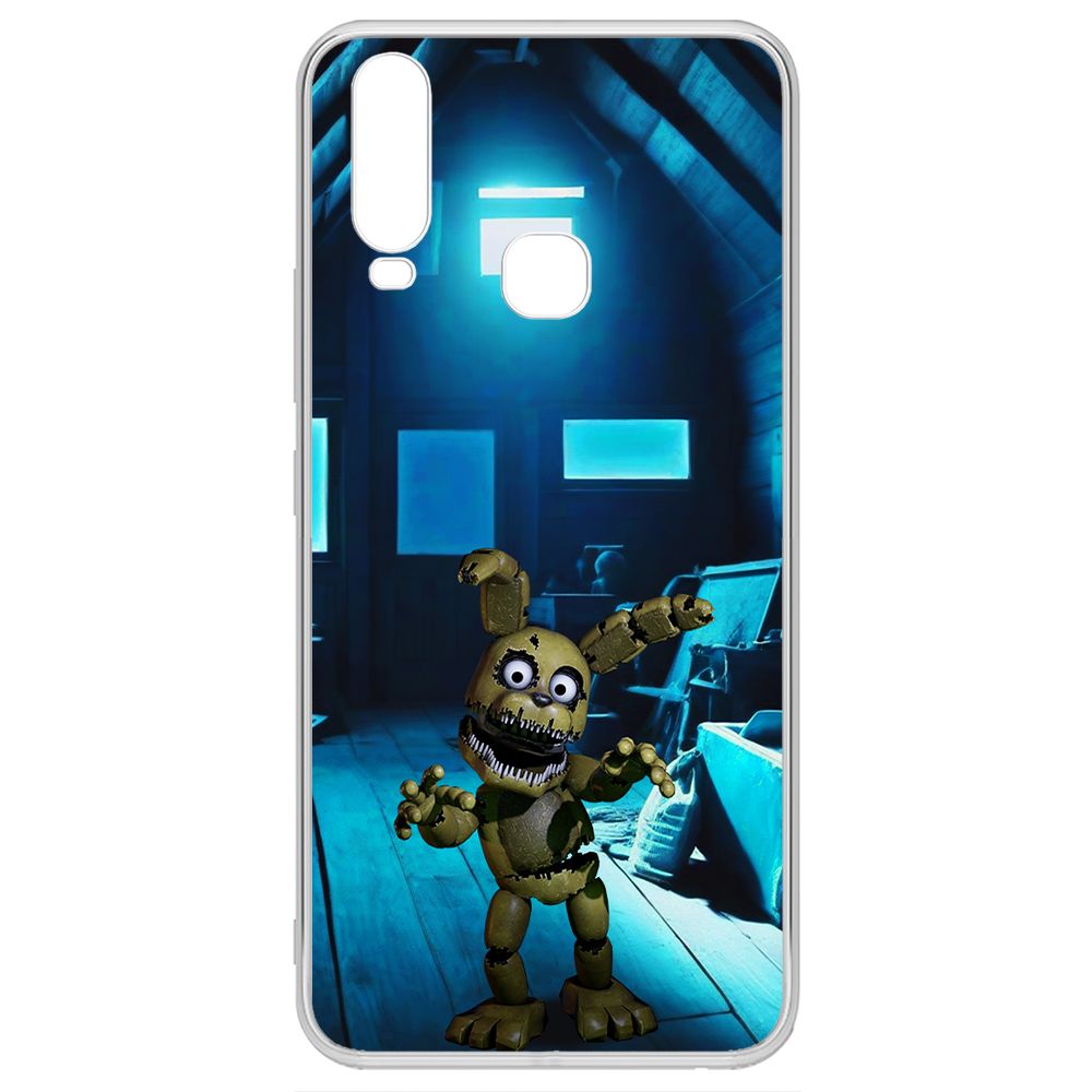 

Чехол-накладка Krutoff Clear Case ФНАФ - Плюштрап для Vivo Y12, Прозрачный