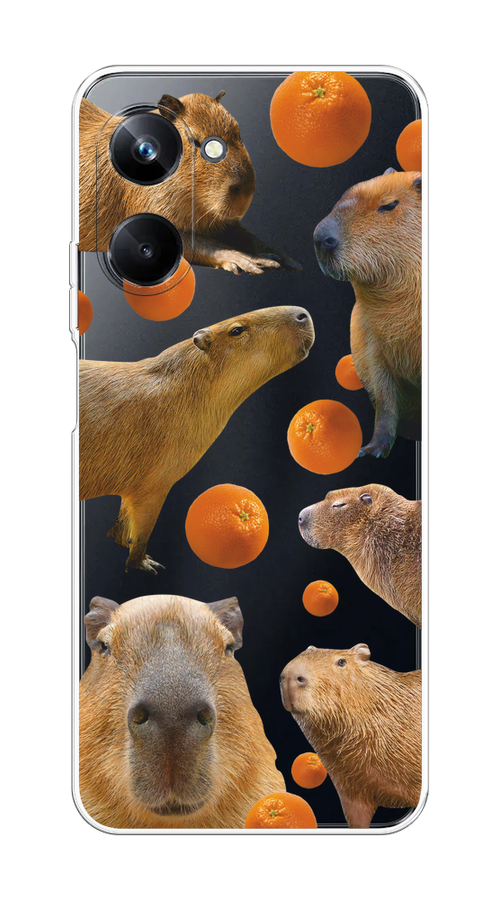 

Чехол на Realme 10 Pro "Капибара и апельсины", Бежевый;оранжевый, 2512550-1