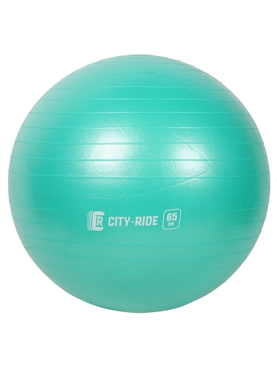 фото Мяч гимнастический city-ride, для фитнеса, 65 см, антивзрыв и насос, фитбол, jb0210278