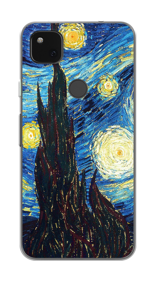 

Чехол Awog на Google Pixel 4A "Ван Гог Звездная ночь", Разноцветный, 270650-9