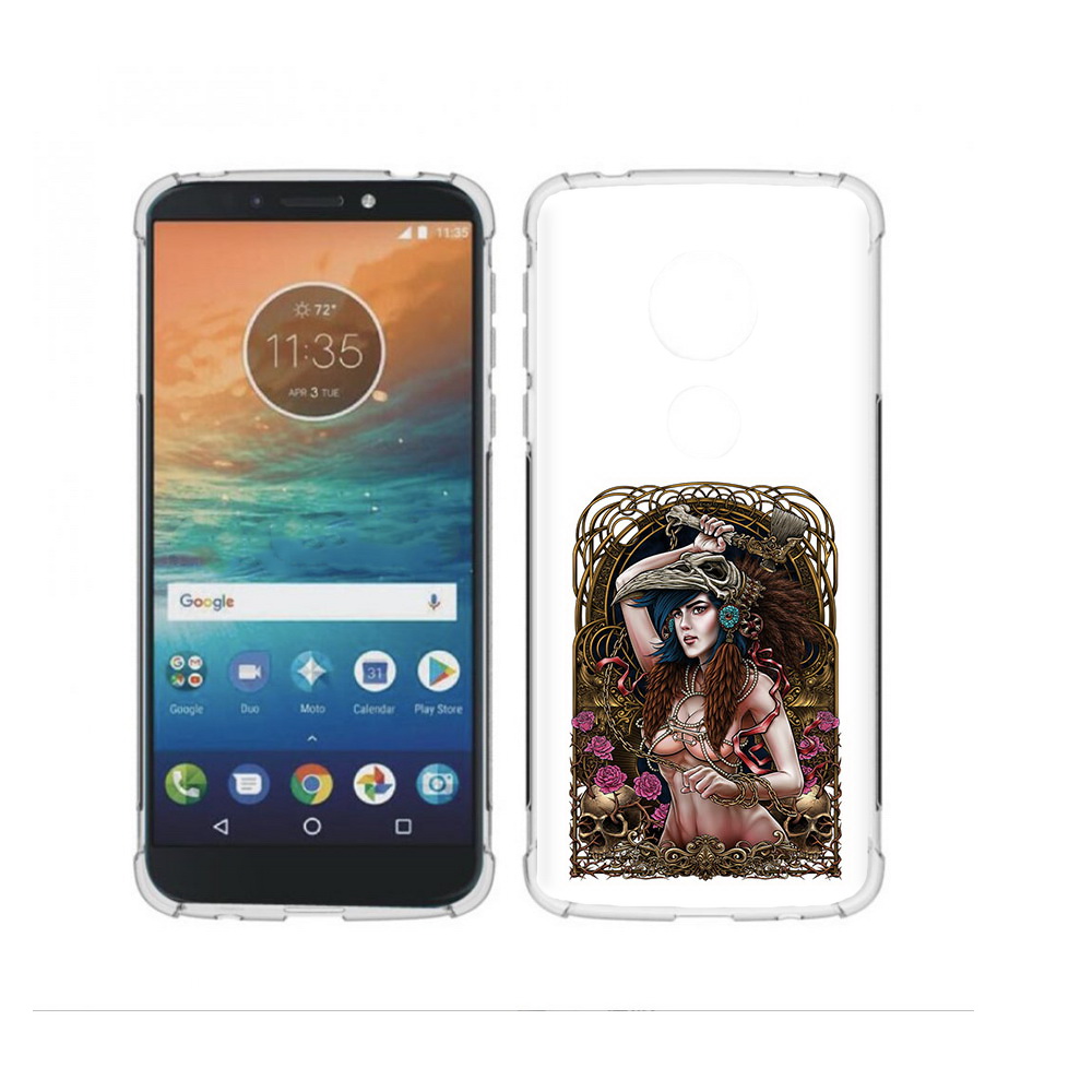 

Чехол MyPads Tocco для Motorola Moto G4 Play красивая девушка рисунок (PT115793.374.407), Прозрачный, Tocco