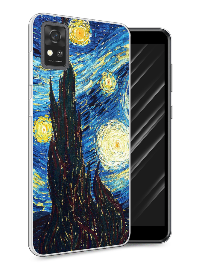 

Чехол Awog на ZTE Blade A31 / ЗТЕ Блэйд A31 "Ван Гог Звездная ночь", Разноцветный, 134650-9