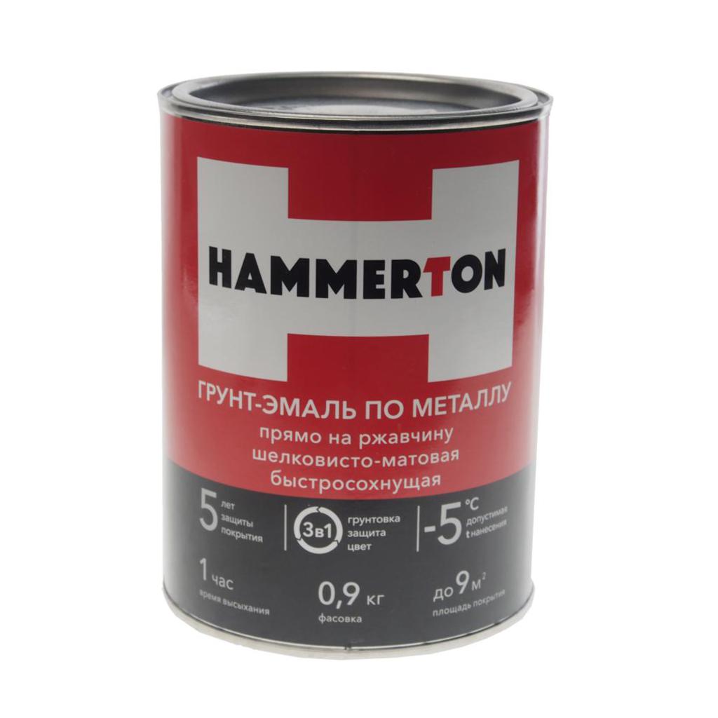 

Грунт-эмаль по ржавчине белая 0.9л HAMMERTON HAMMERTON, Белый