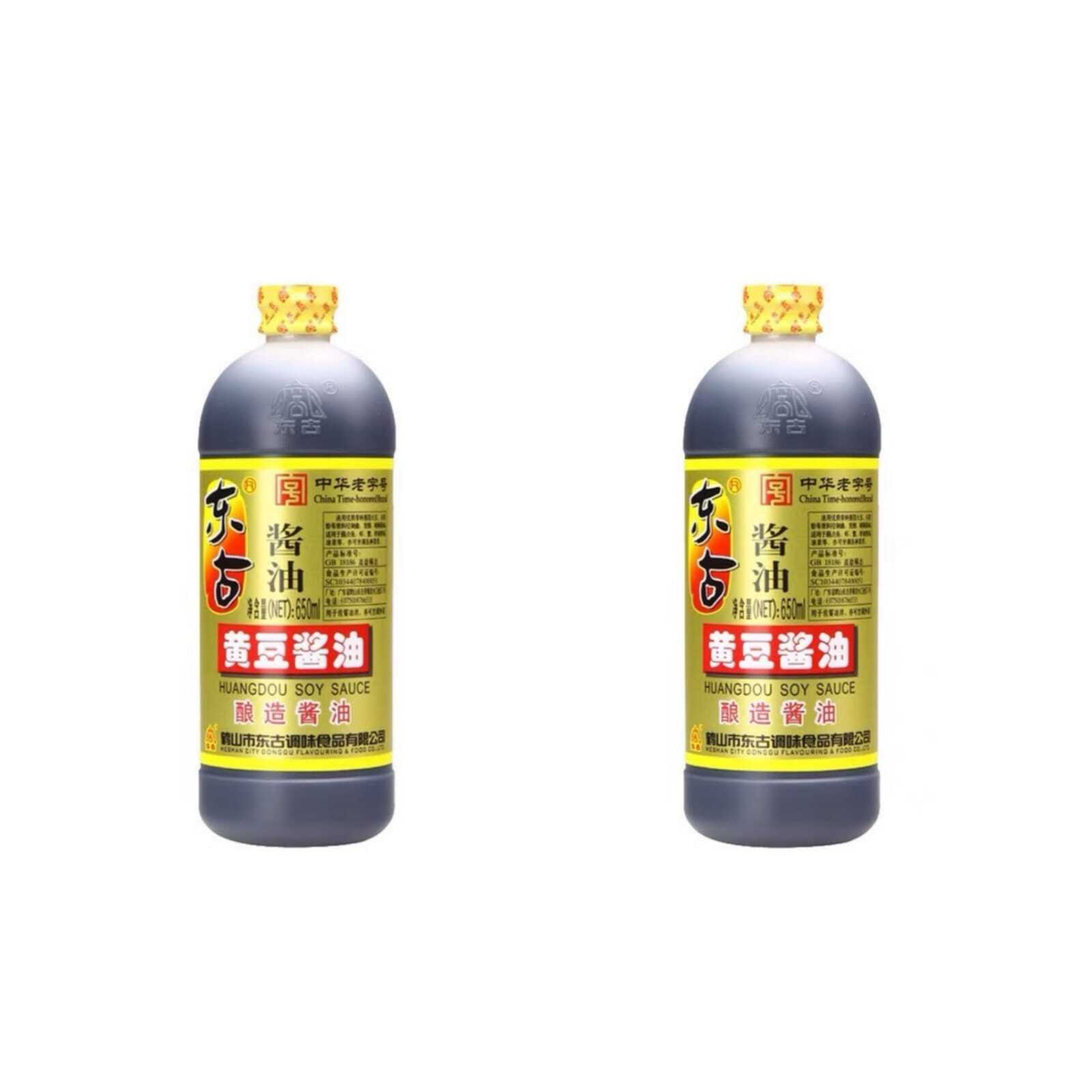 

Соевый соус темный Donggu Huangdou Soy Sauce, 650 мл * 2 шт