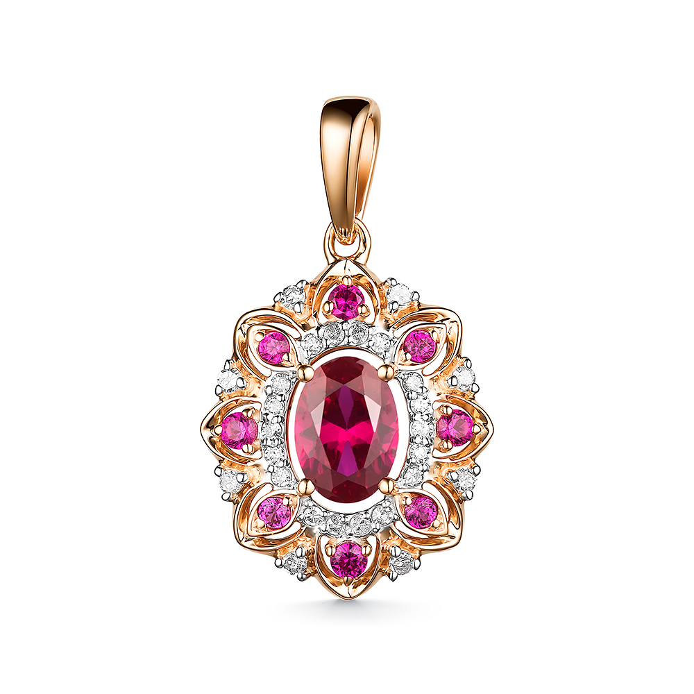 

Подвеска из золота с рубином Dewi 4030365, 4030365