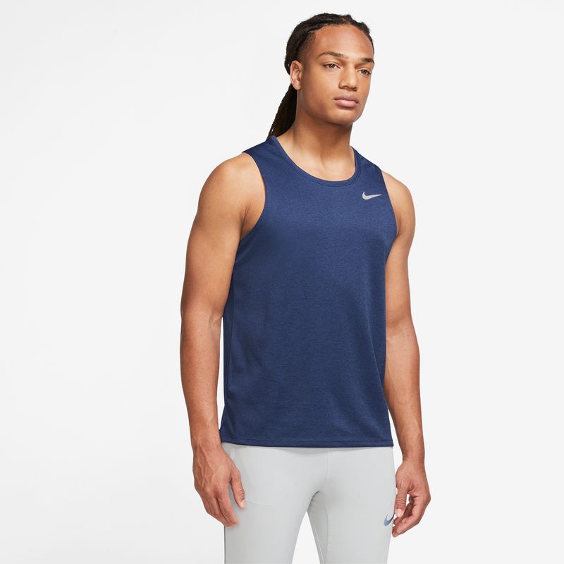 

Майка мужская Nike M NK DF MILER TANK синяя L, Синий, M NK DF MILER TANK