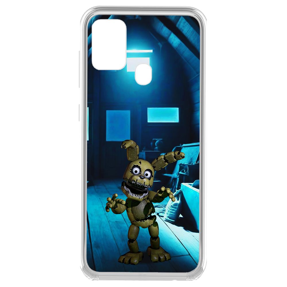 

Чехол-накладка Krutoff Clear Case ФНАФ - Плюштрап для Samsung Galaxy A21s (A217), Прозрачный