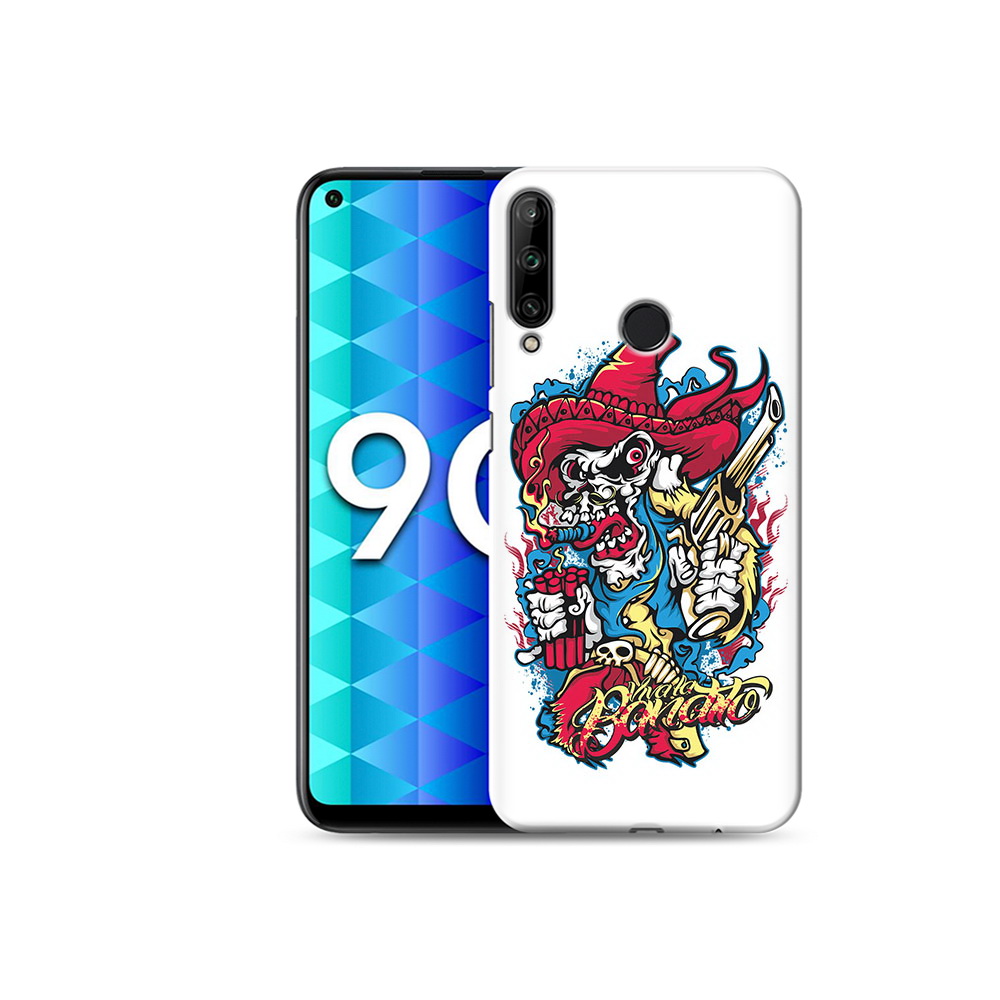 

Чехол MyPads Tocco для Honor 9C нарисованный скелет с писталетом (PT149389.41.513), Tocco