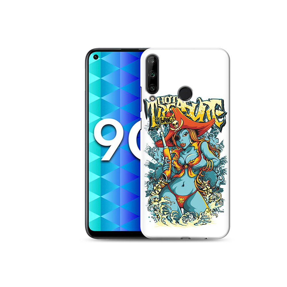 

Чехол MyPads Tocco для Honor 9C нарисованная синяя девушка комикс (PT149389.41.504), Tocco
