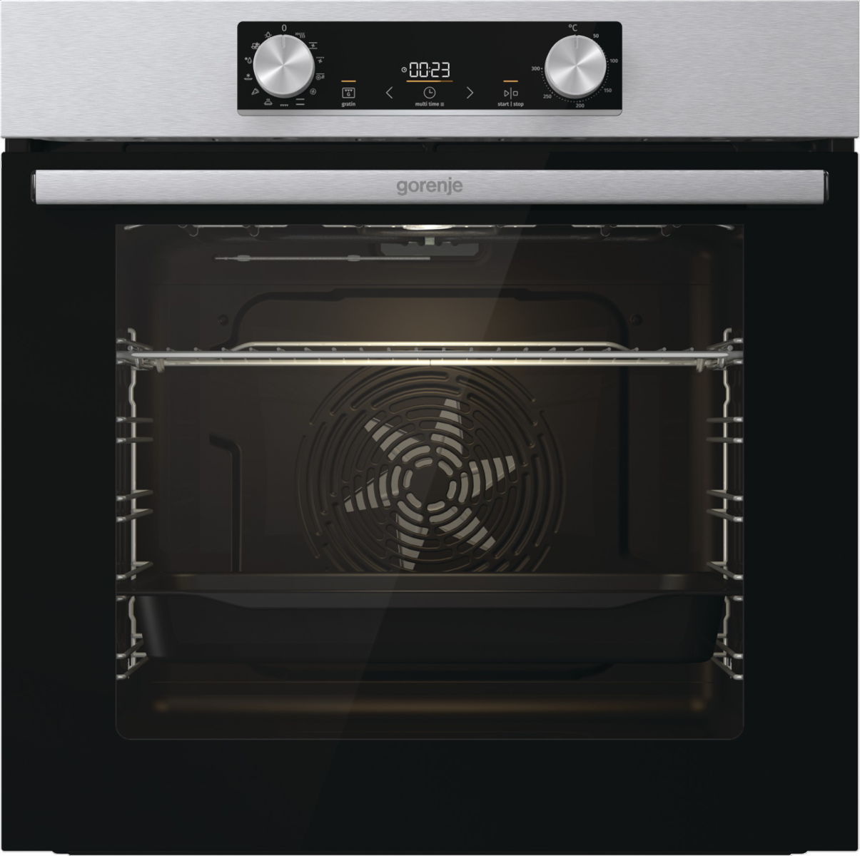 фото Встраиваемый электрический духовой шкаф gorenje bo6737e02xk black/silver