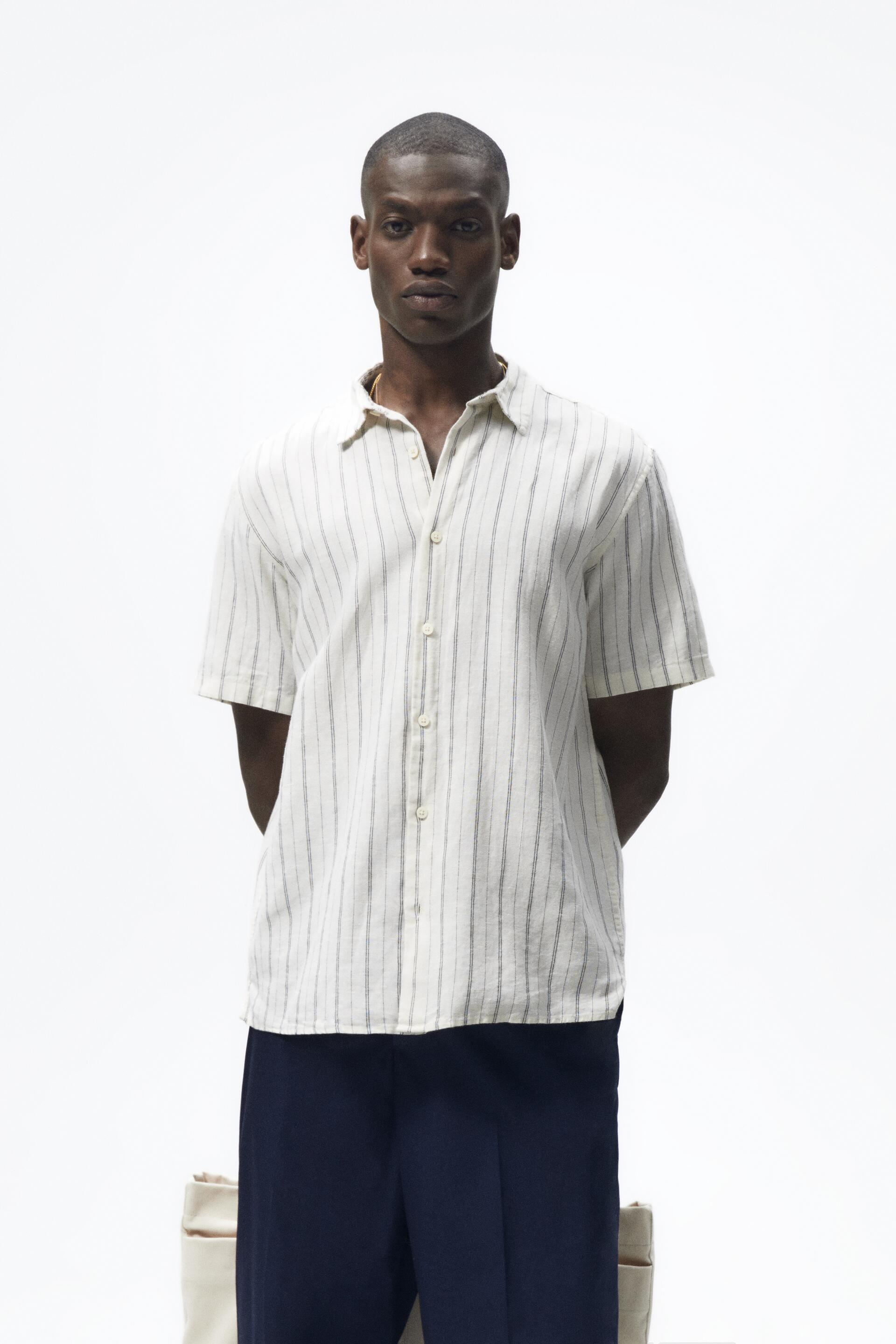 

Рубашка мужская ZARA 01063106 белая XL, 01063106