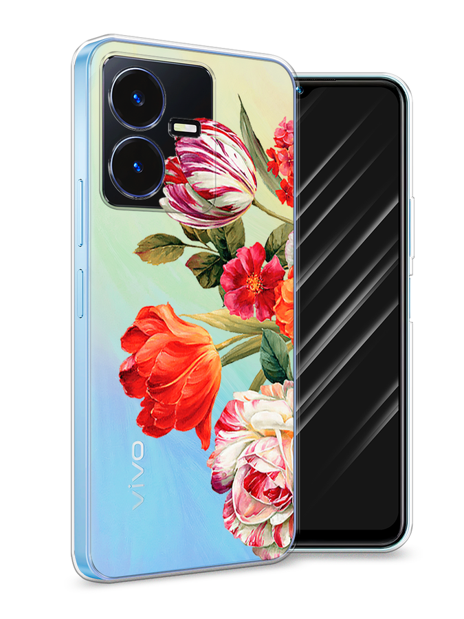 

Чехол Awog на Vivo Y22 / Виво Y22 "Весенний букет", Красный;розовый;зеленый, 267550-8