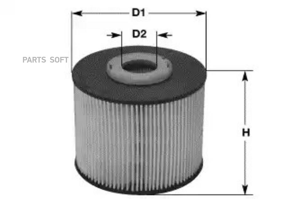 CLEAN FILTERS Фильтр топливный CLEAN FILTERS MG1666