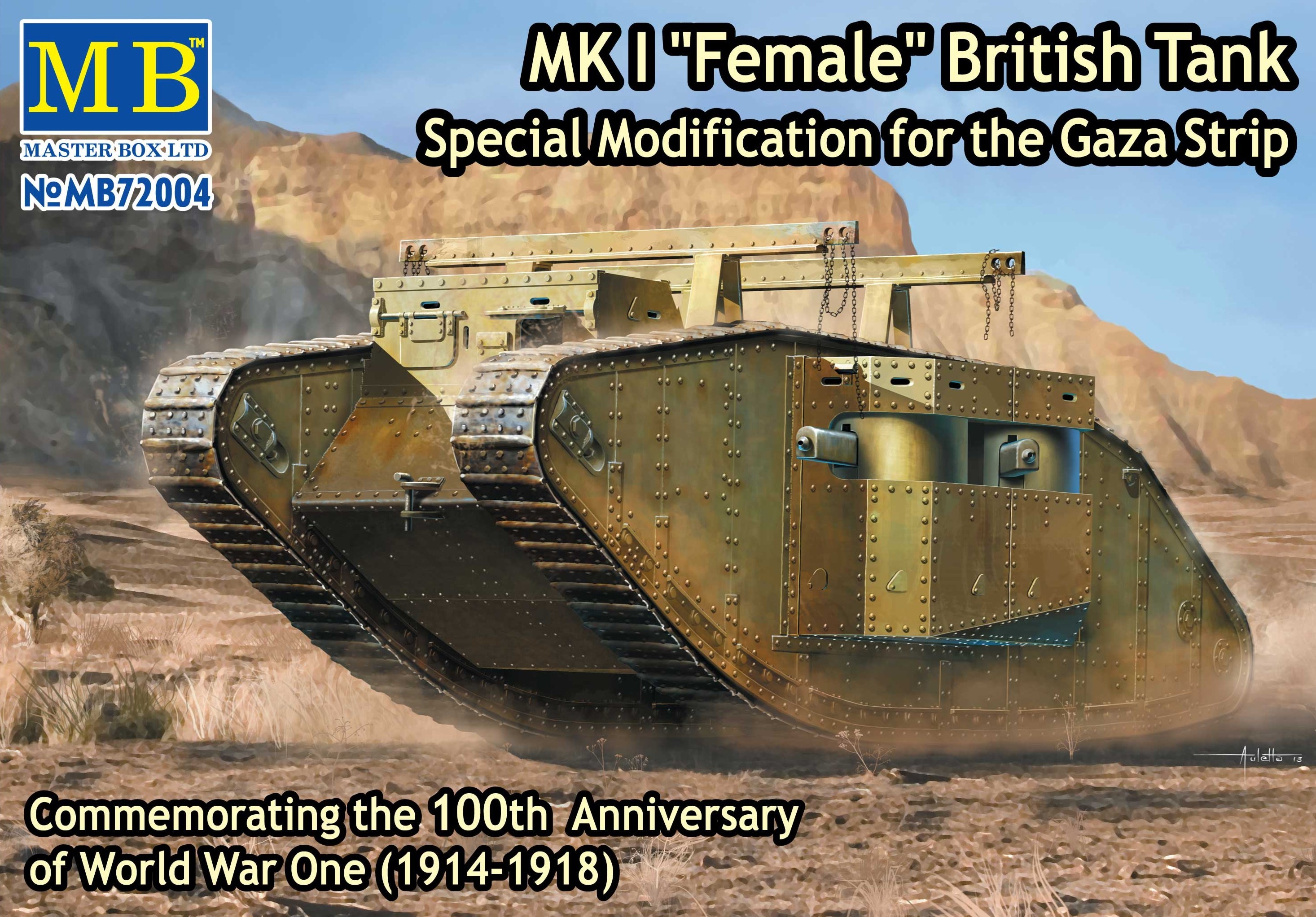 

Сборная модель MasterBox 1/72 Британский танк MK I "Самка", специальная модификация 72004