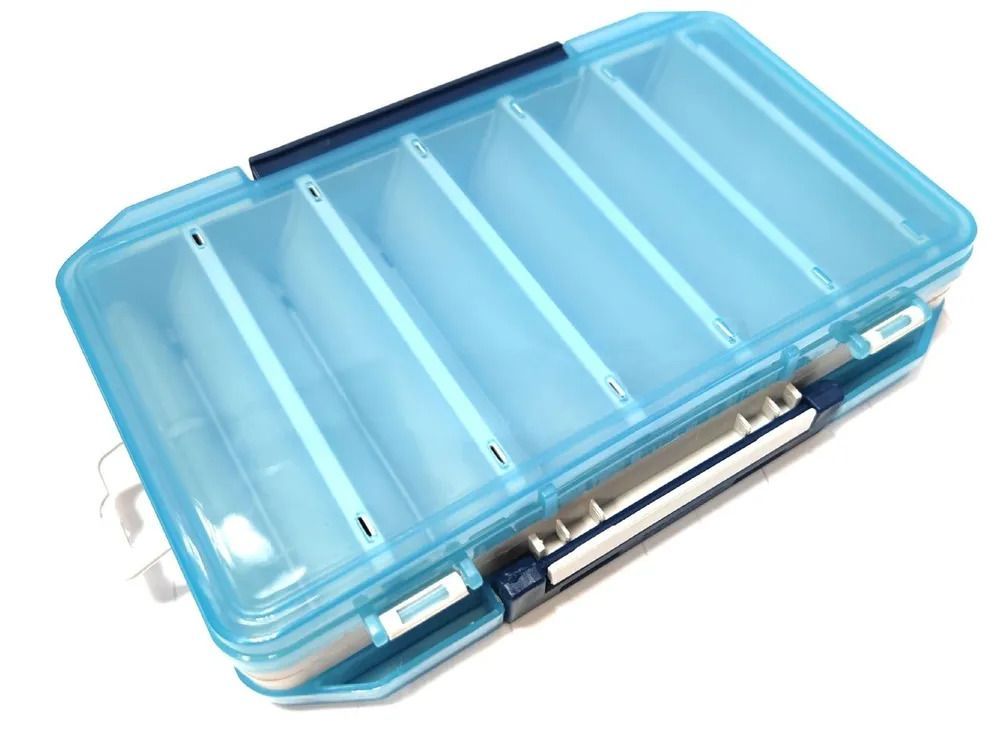 Коробка для воблеров двухсторонняя Aquatech 17400 (230х150х47мм) голубая