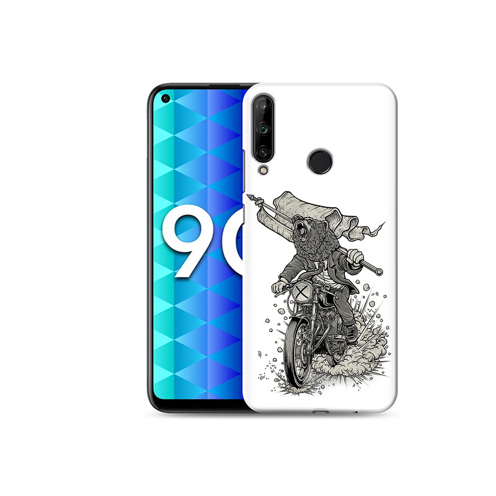 

Чехол MyPads Tocco для Honor 9C медведь на мотоцикле (PT149389.41.467), Tocco
