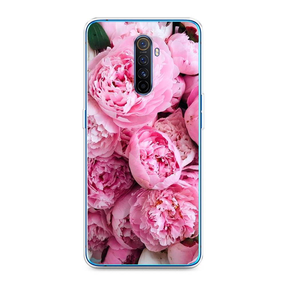 

Чехол на Realme X2 Pro "Розовые пионы", Бежевый;розовый, 251750-2