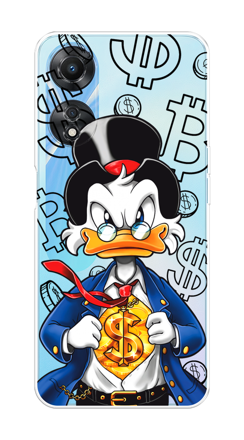 

Чехол на Oppo A58 5G "Scrooge Goldman", Черный;белый;синий, 2512450-1