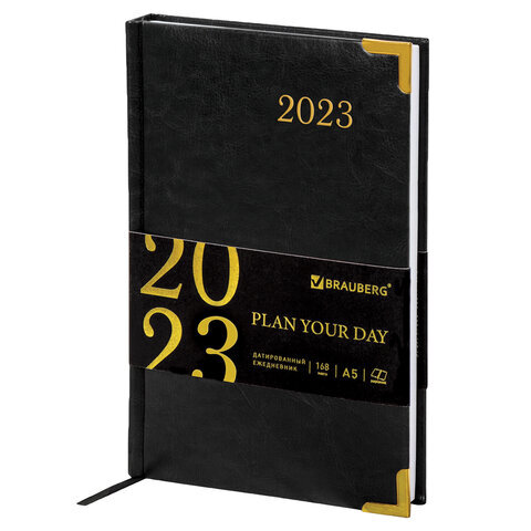 

Ежедневник датированный 2023 А5 BRAUBERG "Senator" 114065
