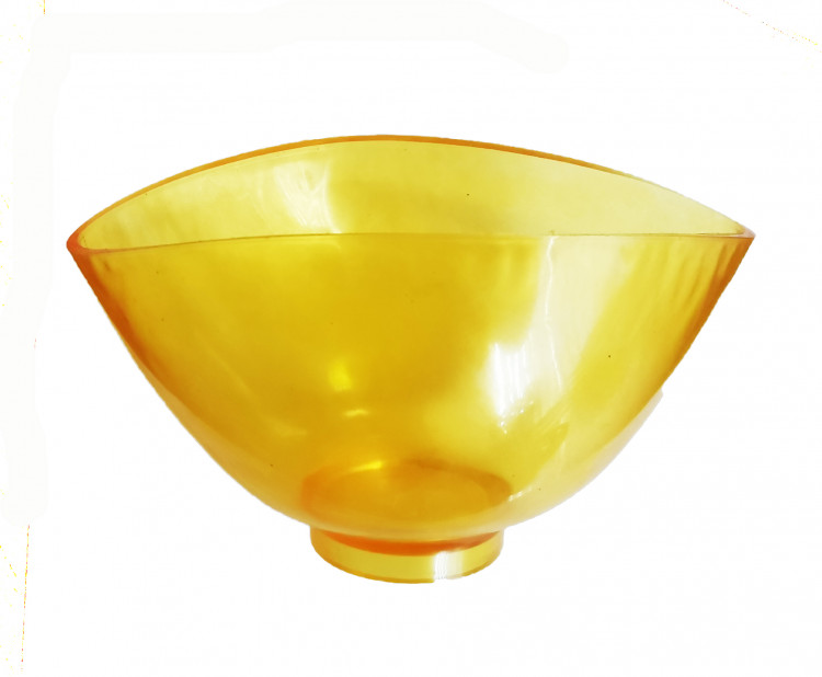 фото Миска для альгинатным масок силиконовая желтая, 400 мл diy