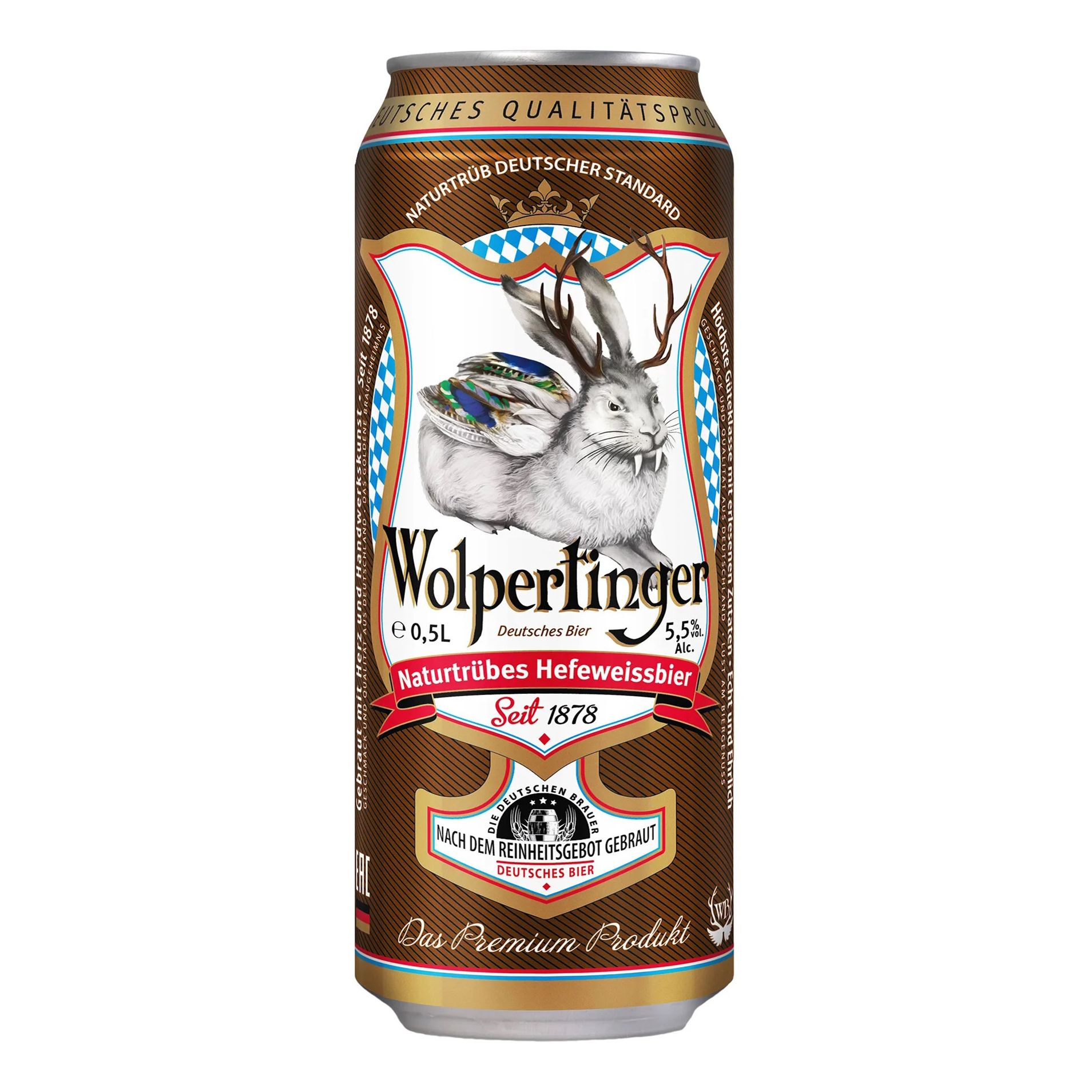 

Пиво Wolpertinger Naturtrubes Hefeweissbier светлое неф/п 5,5% 0,5 л